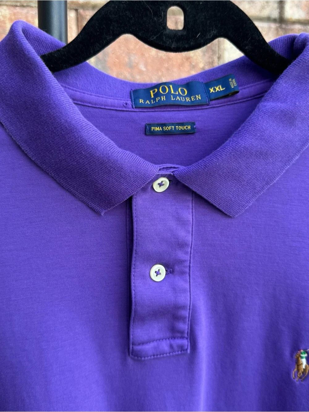 Polo Ralph Lauren Purple Pima Cotton Polo